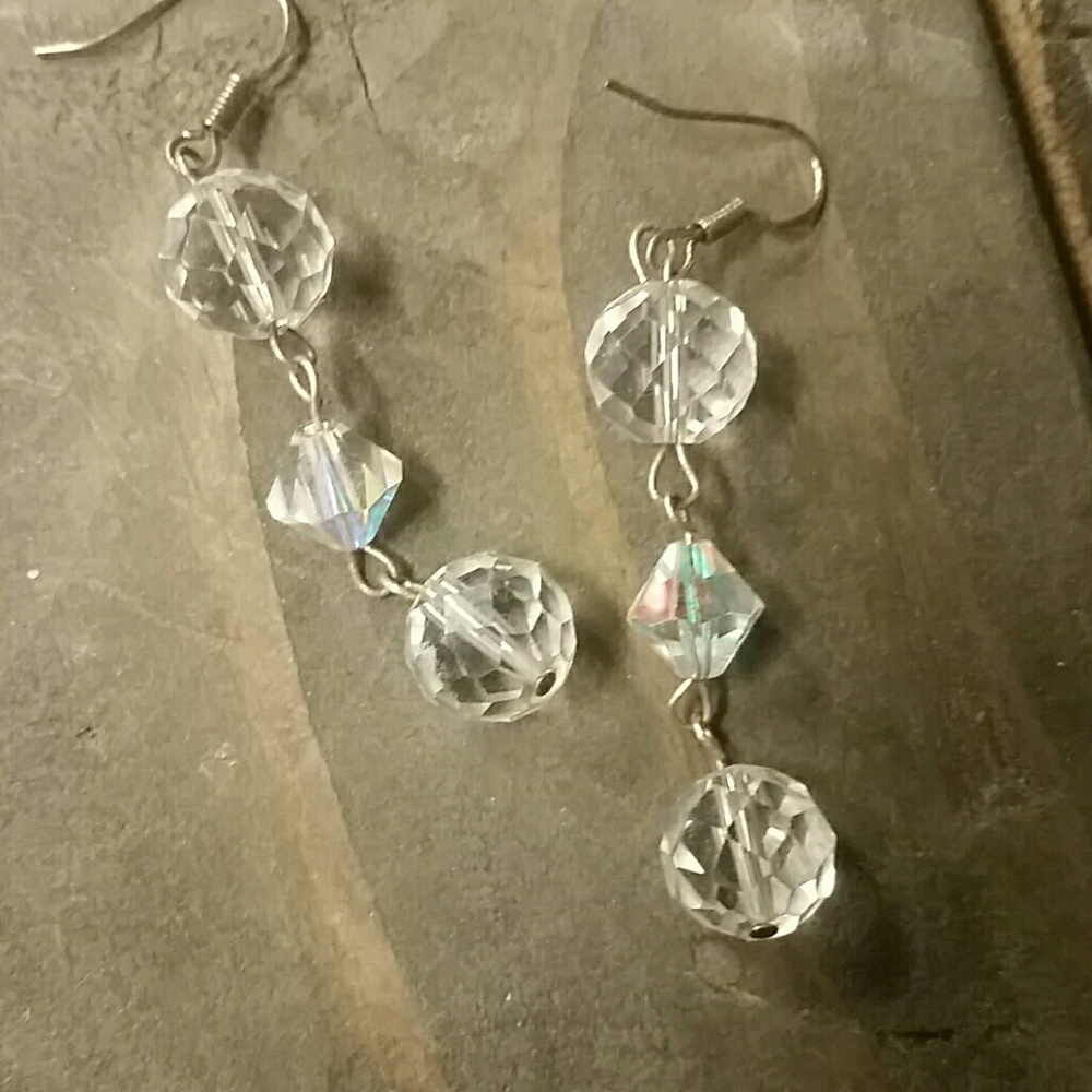 NWOT Beautiful Crystal Earrings all Handmade